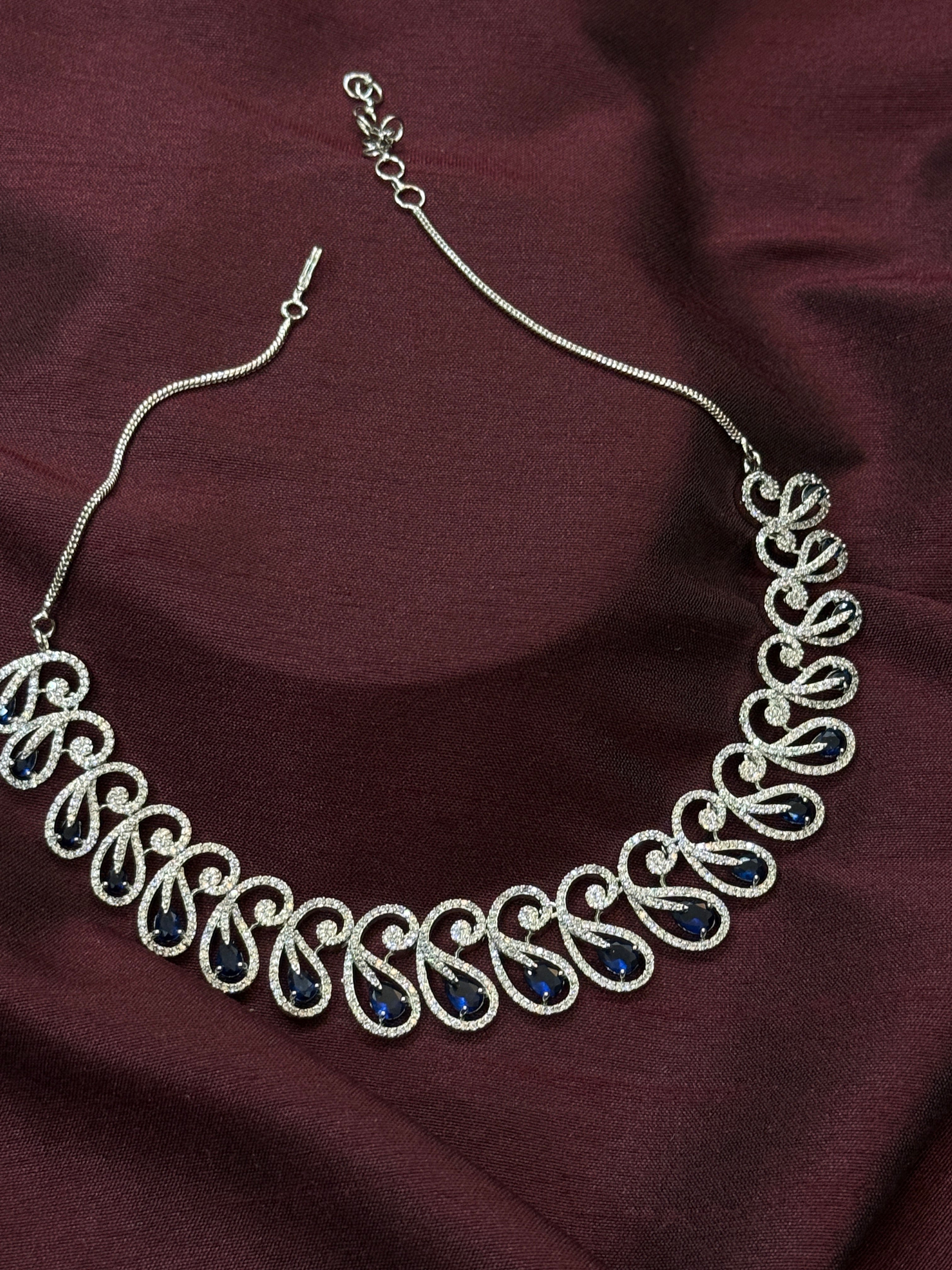 Elegant Blue Sapphire Necklace